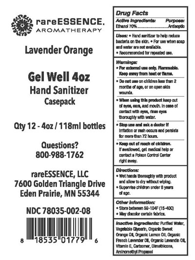 Gel Well Hand Sanitizer 12x4oz (Gel Well Hand Sanitizer Packing Labels 12x4oz)